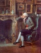 Henri Pierre Danloux Baron de Besenval in his Salon de Compagnie oil painting reproduction
